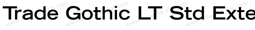 Trade Gothic LT Std Exten字体转换